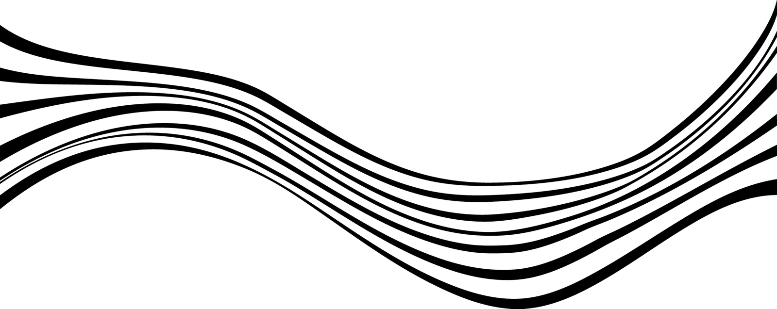 black waves